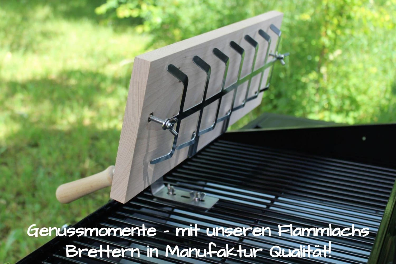Flammlachsbrett 500 x 175 mm II Nachrüstset für Gasgrills