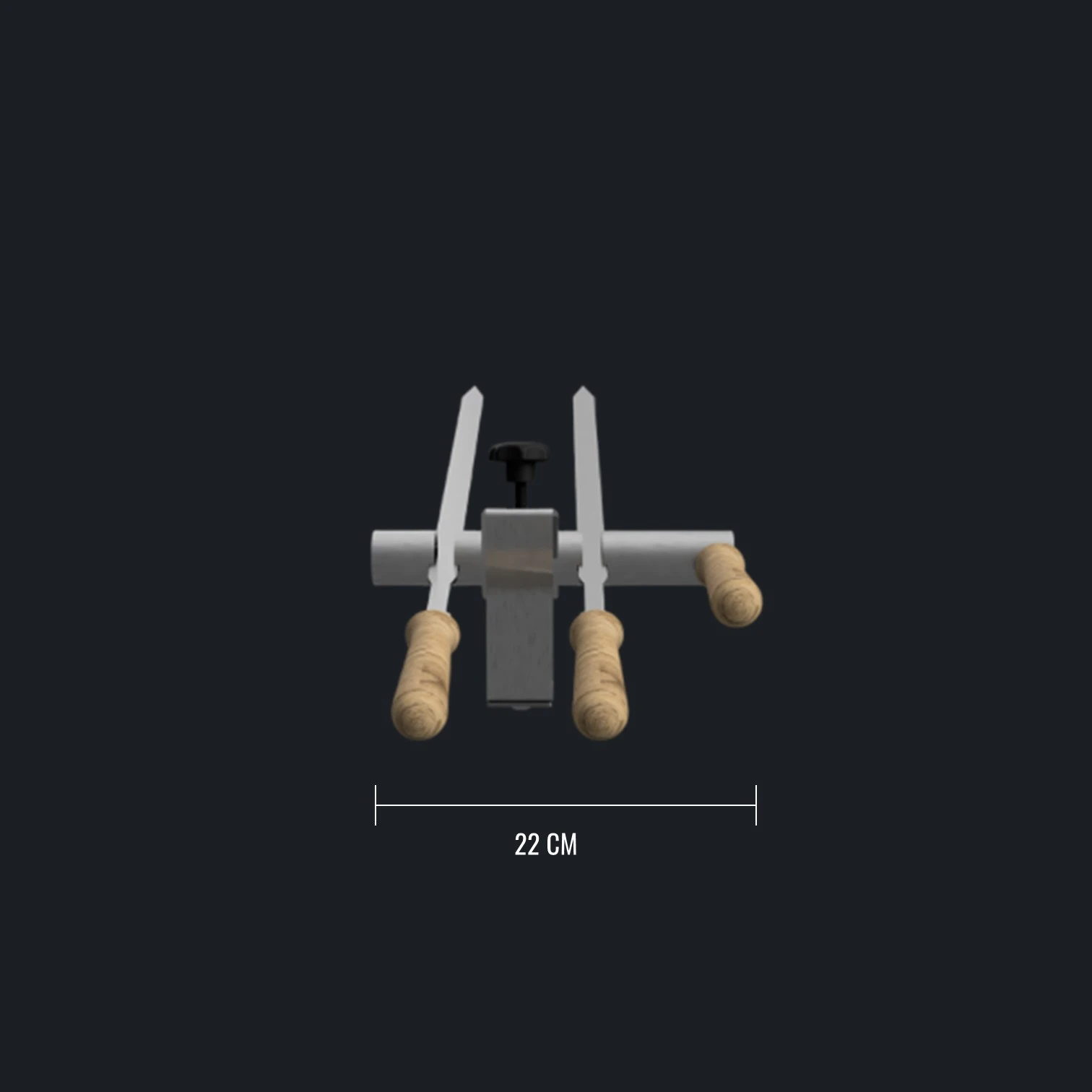 Steckerlfisch Grillaufsatz für 2 Fische I Edelstahlspieß I Gas- und Kohlegrill