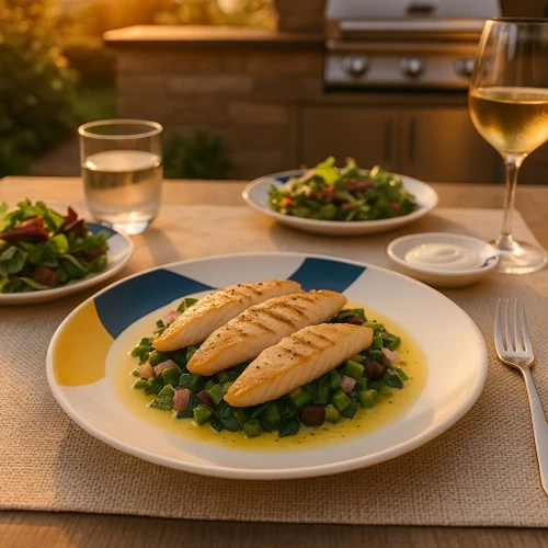 Rezept: Döbel auf dem Mangoldbett