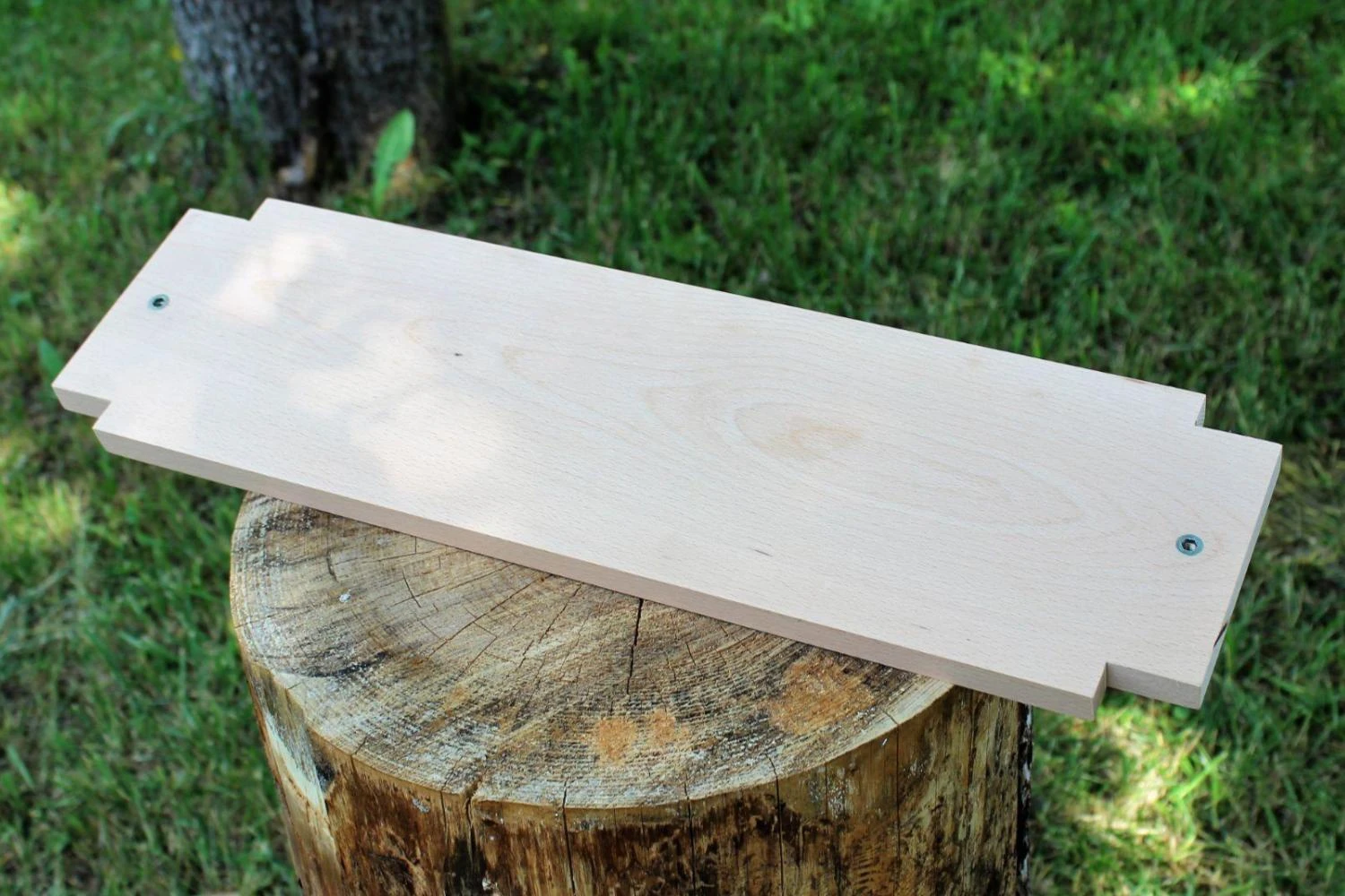 Flammlachsbrett 600 x 180 mm II passend zu Flammlachsadapter & Fischhaltesystem (Buchenholz)