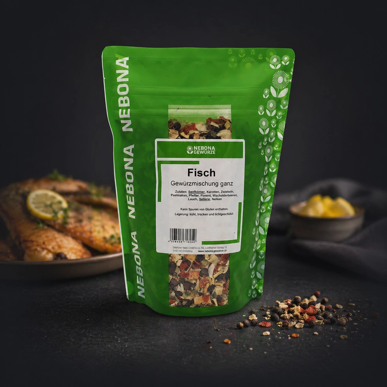 Fisch Gewürzmischung ganz - Nebona (500 g)