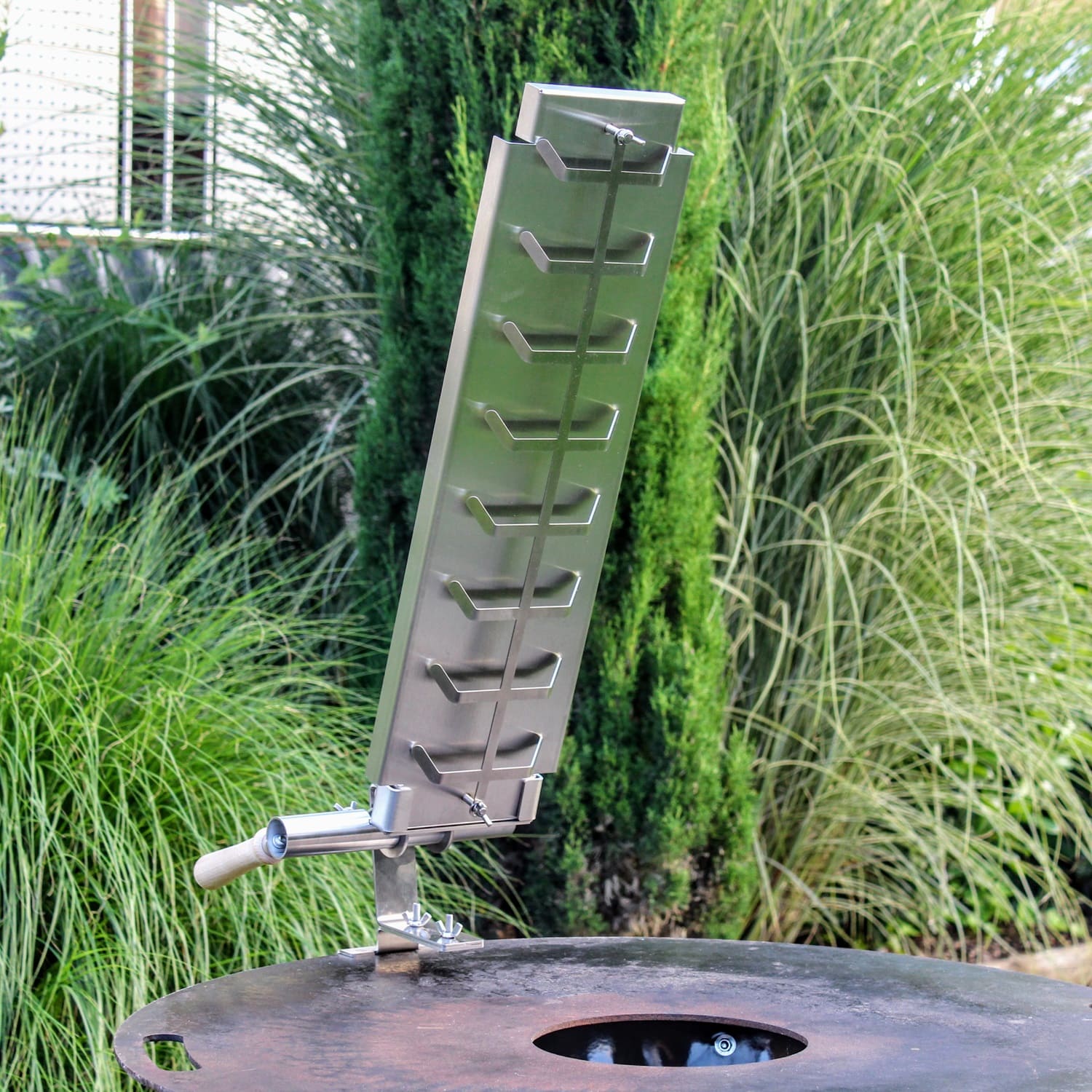 Flammlachs auf Grillplatte Fischgrilltechnik.de