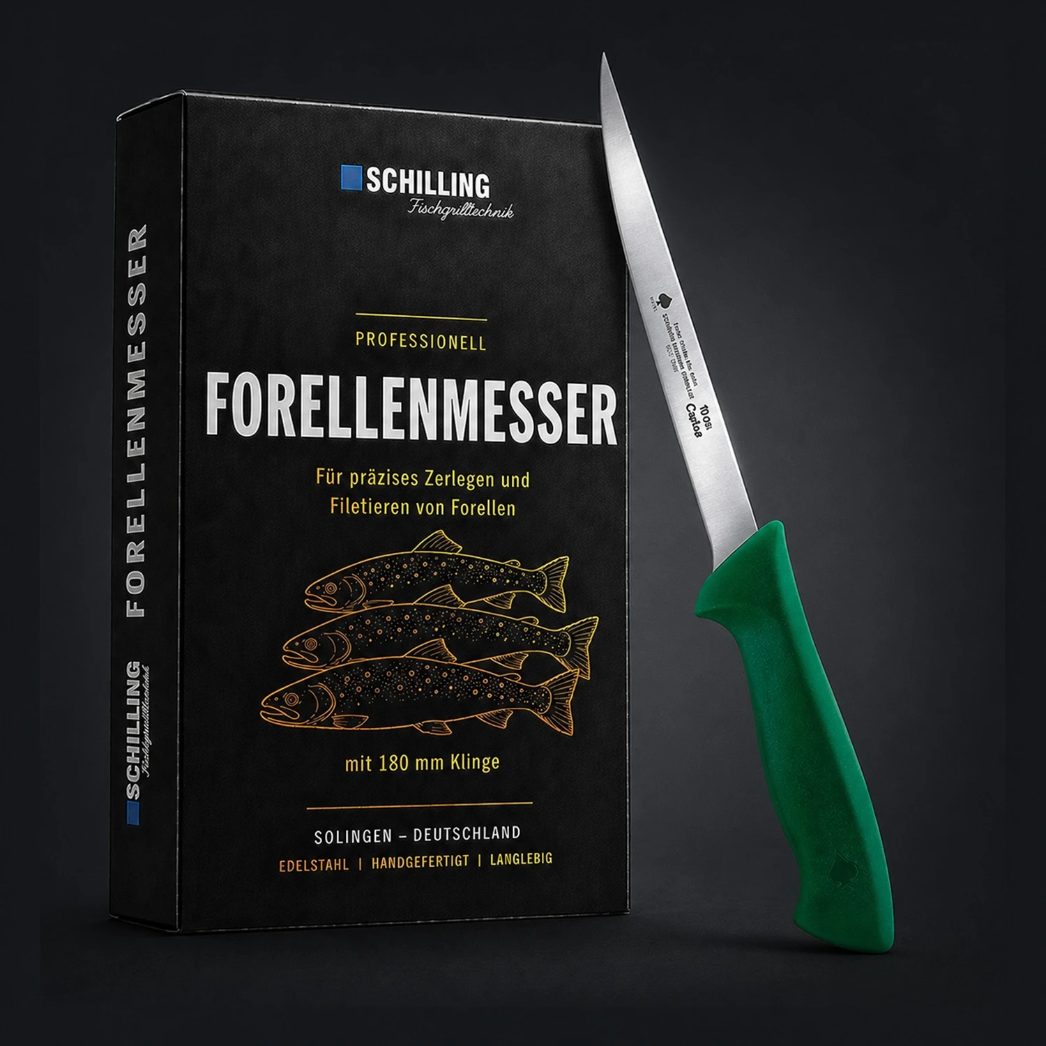 Forellenmesser I Klinge 180 mm