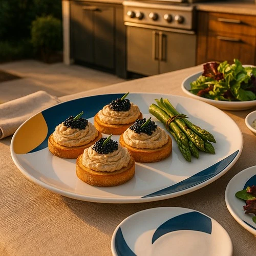 Rezept: Canapés mit warmgeräucherten Karpfenaufstrich