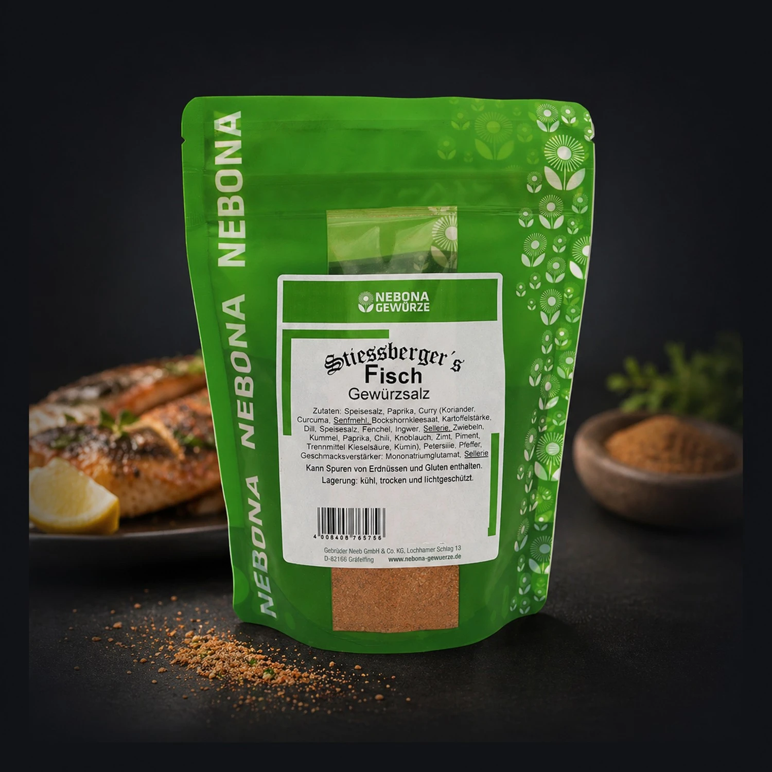 Stiessberger´s Fisch Gewürzsalz - Nebona (500 g)
