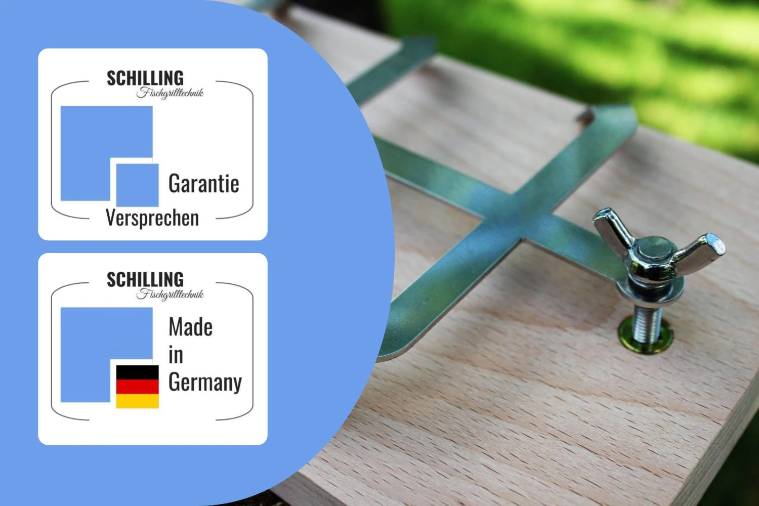 Flammlachsbrett 500 x 175 mm II Nachrüstset für Gasgrills