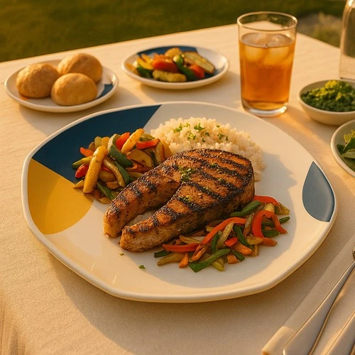 Rezept: Karpfensteak "Jerk" auf Wokgemüse