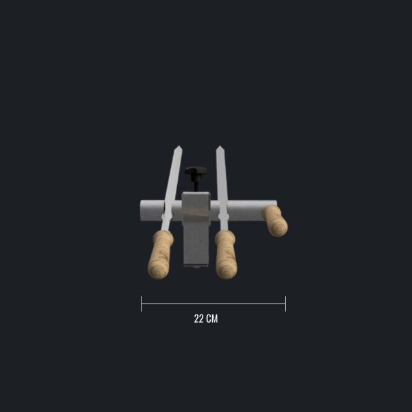 Steckerlfisch Grillaufsatz für 2 Fische I Edelstahlspieß I Gas- und Kohlegrill