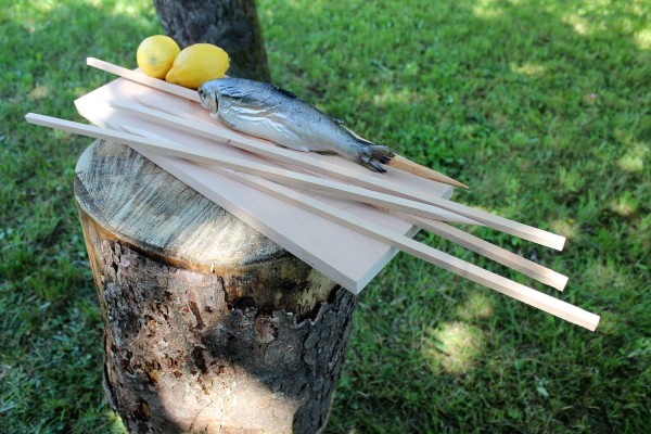 Steckerlfisch Stäbe aus Holz (5 Stk.)
