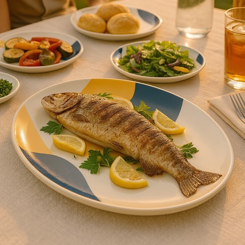 Rezept: Regenbogenforelle aus der Grillpfanne