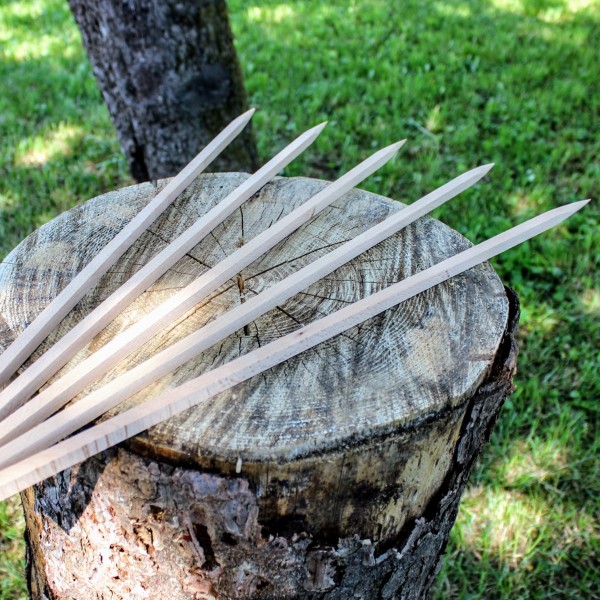 Steckerlfisch Stäbe aus Holz (5 Stk.)